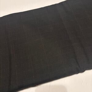 3 Yds Altinyildiz Collection Super's Baron Black Red Windowpane Suit Fabric 60"